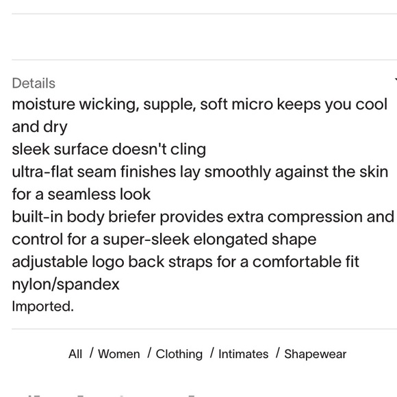 DKNY Fusion Plunging Shaper Slip Black Shapewear Small - Picture 3 of 7